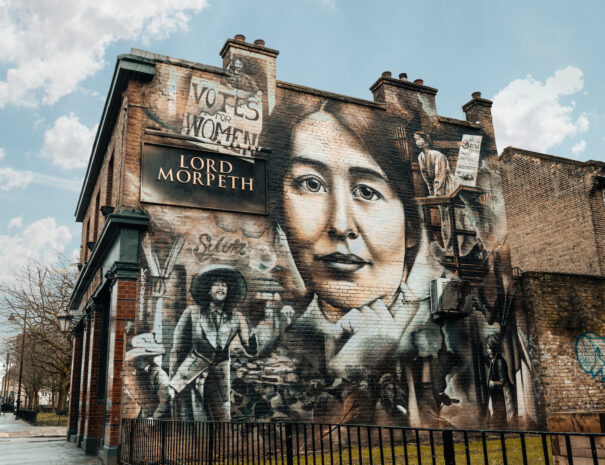 EAST women of london mural